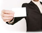 Etiqueta de negocios: tarjetas de visita