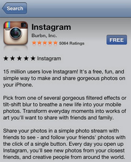 Instrucciones para registrarse en Instagram