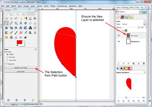 San Valentín con sus propias manos: dibuja un corazón en GIMP