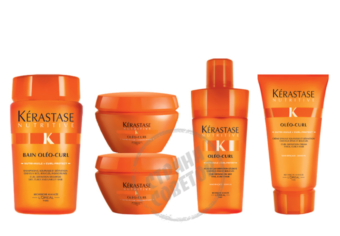 Kerastase Nutritive Oleo-Curl champú, máscara, leche, crema