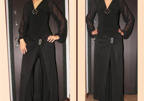 Pantalones de falda devueltos