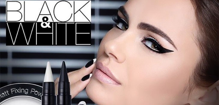 Blanco y negro: una colección de maquillaje Isadora The Monchrome Look