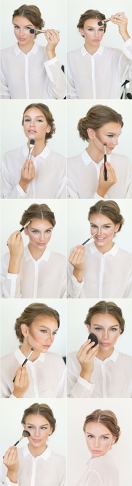 Glamoroso maquillaje en casa