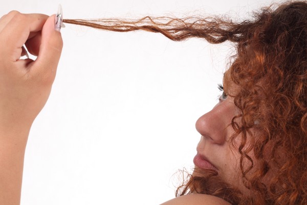 Química del cabello con una foto