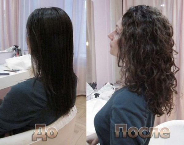 Química del cabello con una foto