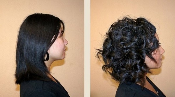 Química del cabello con una foto