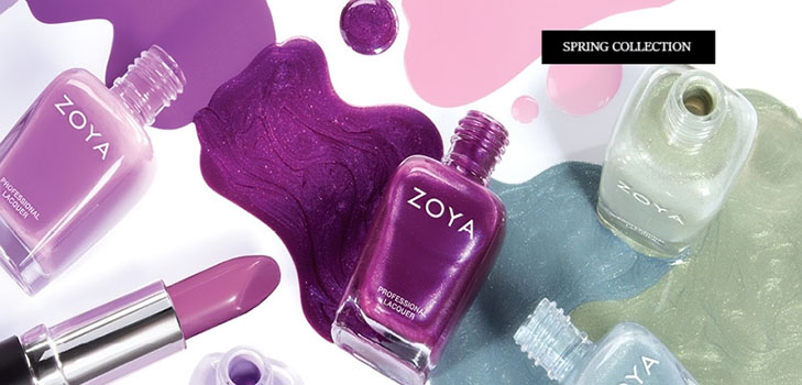 Manicura en colores pastel perfecta con barnices Zoya Charming 2017