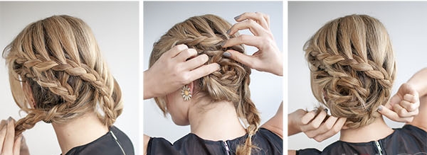 Cómo hacer un peinado de noche para un cabello de longitud media