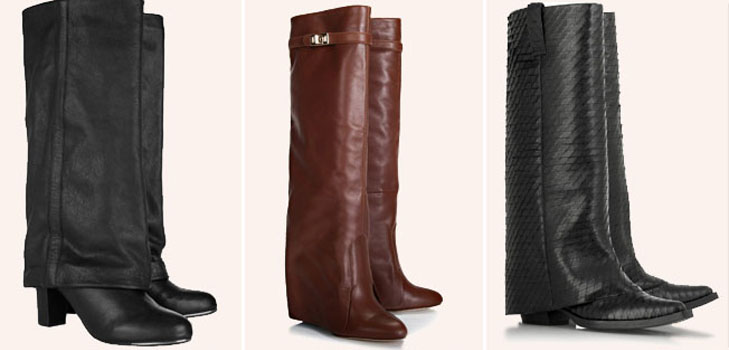  Botas de moda sin un tacón de una temporada otoño 2014