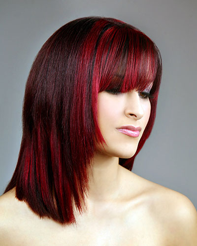 Colorear en el cabello oscuro