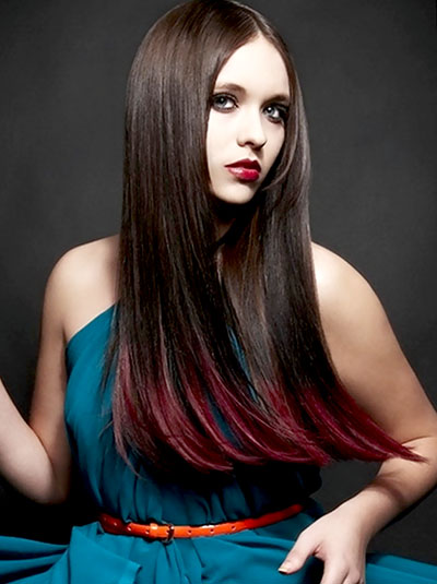 Colorear en el cabello oscuro