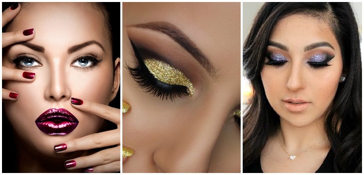 Hermoso maquillaje para el gallo de Año Nuevo 2017 para ojos azules, verdes y marrones - lecciones paso a paso de fotos y videos