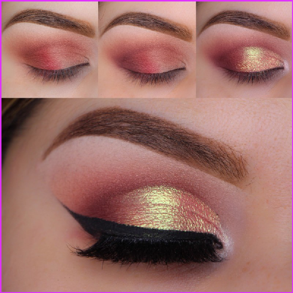 Hermoso maquillaje para el gallo de Año Nuevo 2017 para ojos azules, verdes y marrones - lecciones paso a paso de fotos y videos