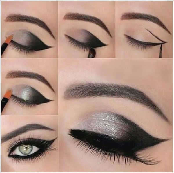 Hermoso maquillaje para el gallo de Año Nuevo 2017 para ojos azules, verdes y marrones - lecciones paso a paso de fotos y videos