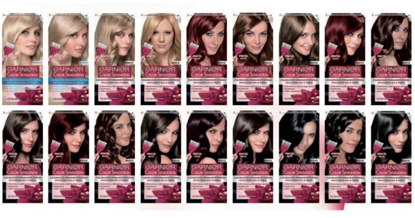 Tinte para el cabello Garnier - revisión de fotos y videos