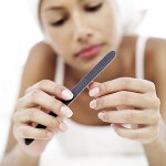 Forma cuadrada de las uñas