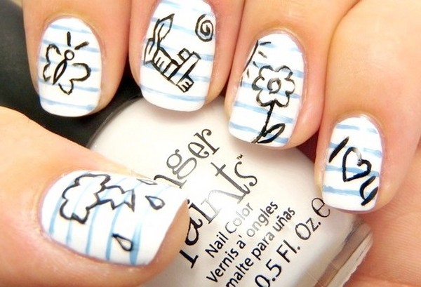 Qué manicura hacer en la escuela el 1 de septiembre, una foto. Ideas de manicura para el Día del Conocimiento para alumnos de 9 ° y 11 ° grado