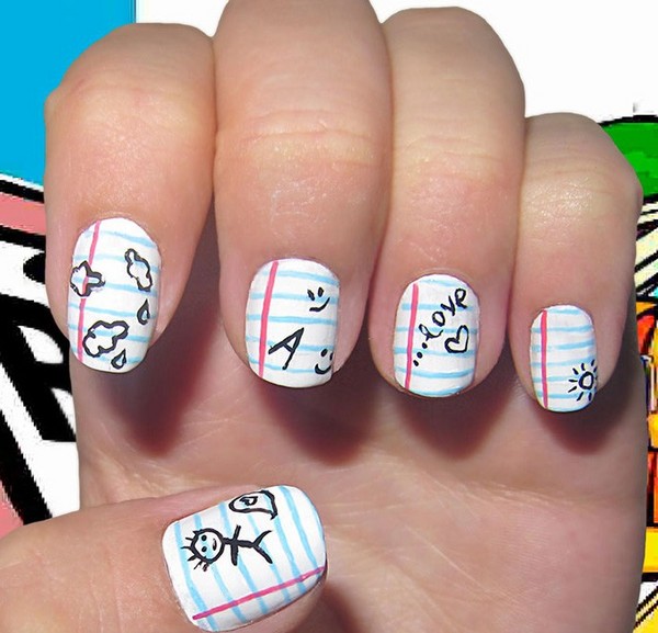 Qué manicura hacer en la escuela el 1 de septiembre, una foto. Ideas de manicura para el Día del Conocimiento para alumnos de 9 ° y 11 ° grado