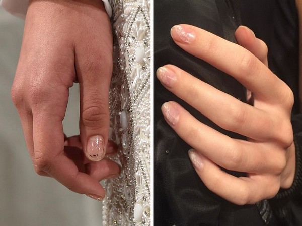 Manicura con brillo - tendencia de verano-2016
