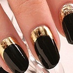 Manicura con papel de aluminio