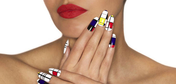 Bloque de color de manicura - tendencia de septiembre-2016