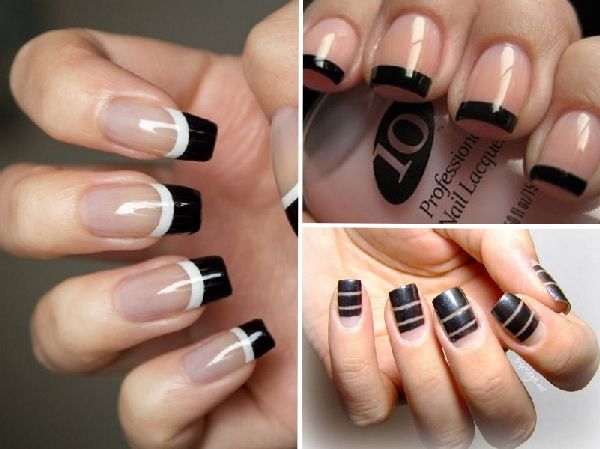 Manicura total negro - tendencia de otoño-2016