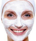 Máscaras para cara hechas de crema agria