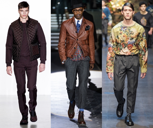 Ropa de hombre de moda en invierno de 2014: fotos de tendencias de la moda en ropa de hombre