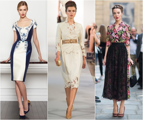 Vestidos de moda para la última foto de la convocatoria 2013