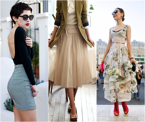 Vestidos de moda para la última foto de la convocatoria 2013