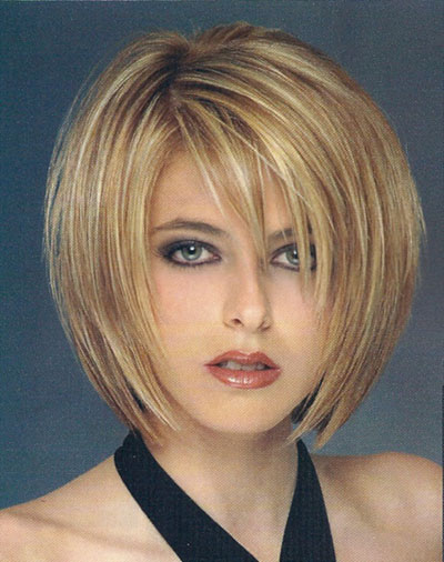 Cascada en cabello corto. 