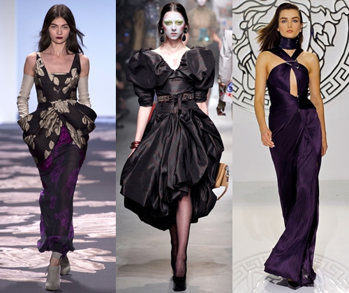 Vestidos de noche de moda en invierno de 2014: fotos de vestidos de noche largos y cortos de moda 