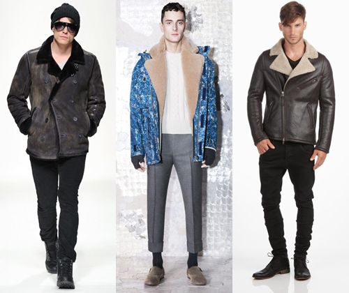 Pieles de oveja de moda para mujeres y hombres en el invierno de 2013-2014 (foto)