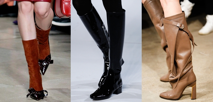 Botas y botas de mujer de moda, otoño invierno 2015 -2016 (foto) 