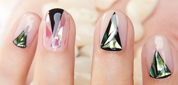 Manicura de vidrio tendencia