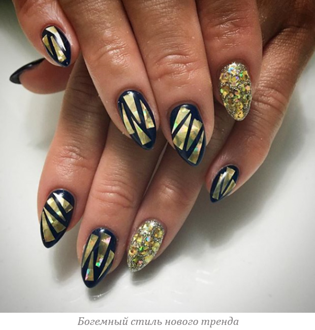 Manicura de vidrio tendencia