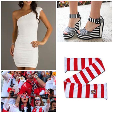Vestido con el estilo de la Copa del Mundo