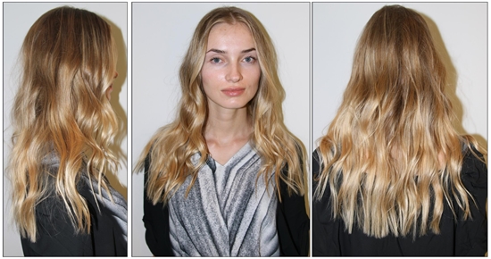 Coloración del cabello en dos colores