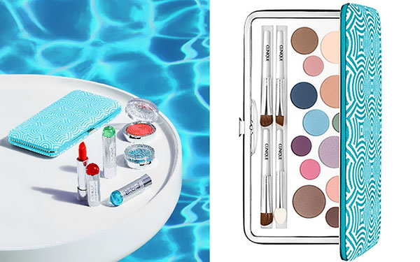 Rosa, azul y crema: colección de maquillaje Clinique + Jonathan Adler 2017