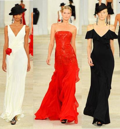 Los vestidos de noche largos y cortos más a la moda primavera-verano 2013