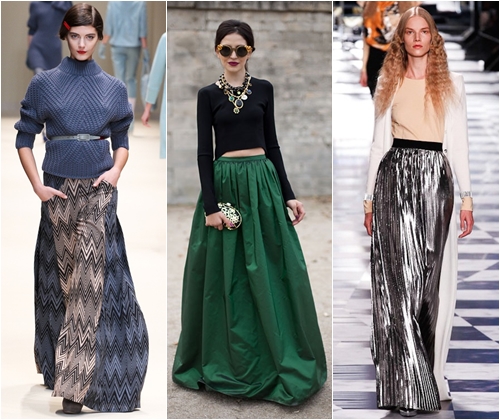 Faldas largas de moda 2013