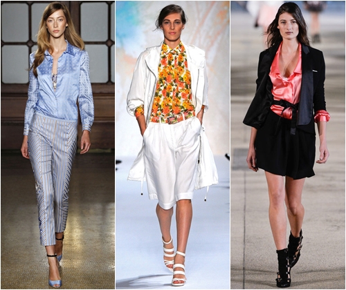 Las camisas de mujer más de moda 2013, colores, foto