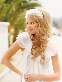 Peinados de boda con el pelo que fluye