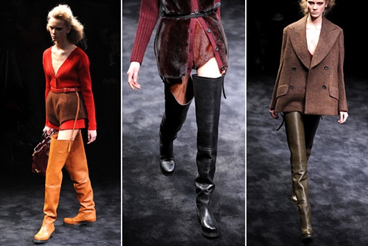 Lecciones de estilo: qué usar botas altas con tacones bajos