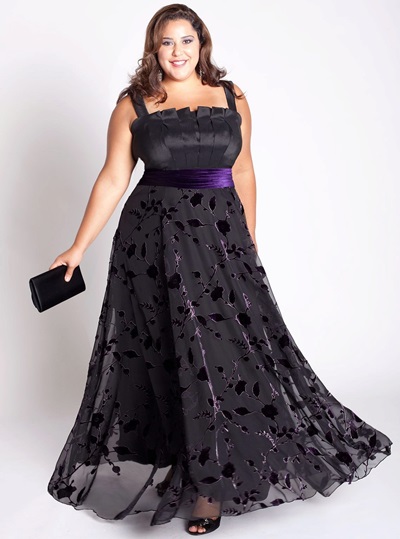 Hermosos vestidos de noche para mujeres gordas