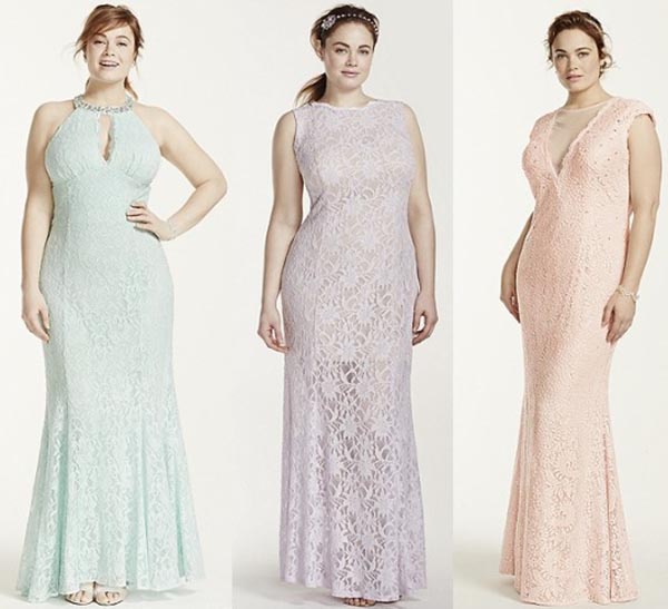 Hermosos vestidos de noche para mujeres gordas