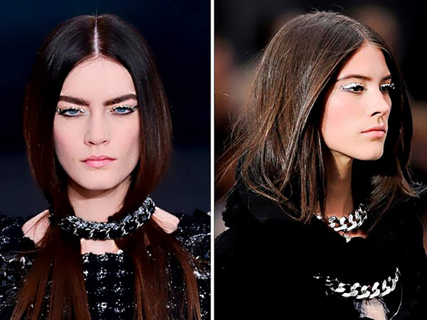 Cabello recogido debajo del cuello - la colocación real de otoño-2016