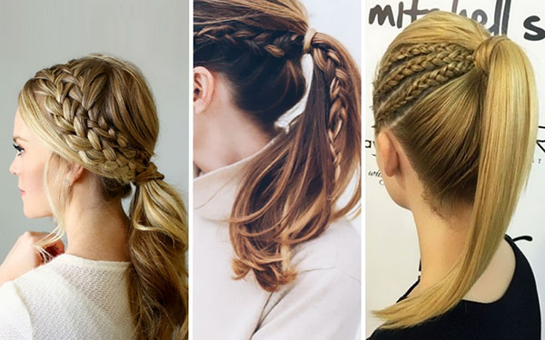 Cola femenina: tres opciones de estilo tópico