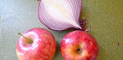 Cebolla y manzana