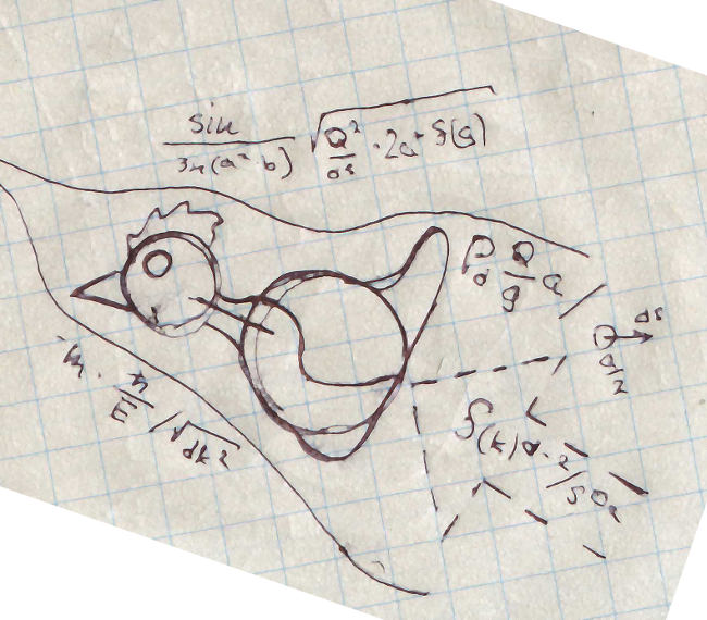 ¿Qué dicen los dibujos en los márgenes del cuaderno?